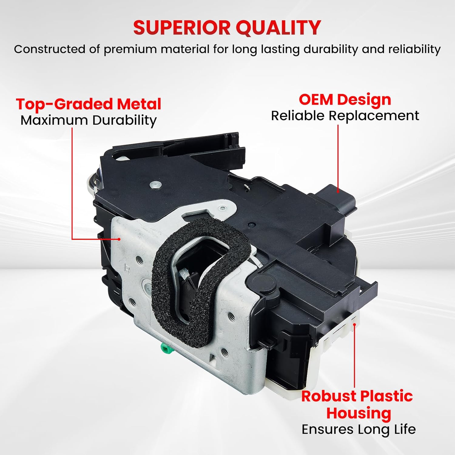 SYERAL Front Right Passenger Side Power Door Lock Latch Actuator Compatible with 2009-2014 F-150, 2010-2014 Mustang, 11-19 Explorer, 13-19 Taurus 10-14 Lincoln Mark LT Replacement# 9L3Z-5421812-A