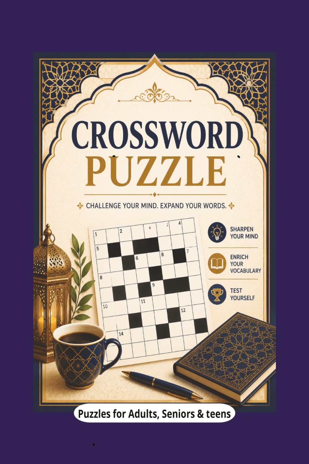 The Ultimate Arabic Crossword Puzzle: Brain Games for Adults and Teens