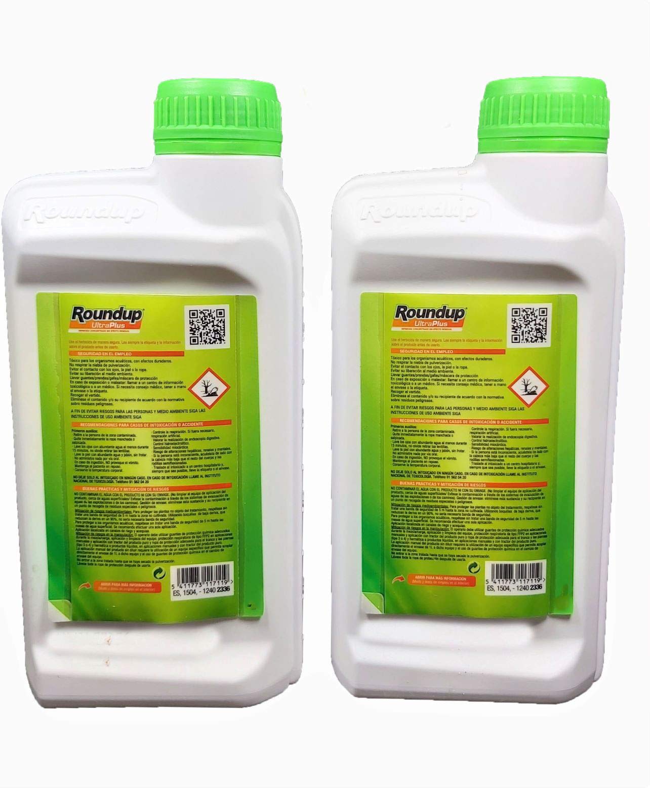 Todo Cultivo herbicida roundup ultra plus 36% 1 litro. (100 litros de Agua). Herbicida liquido Concentrado sin Efecto Residual.