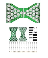 Vista 8 de Kit de práctica de soldadura DIY a Alice Music RGY Circular Flash LED Kit de circuito enchufable Kit de soldadura para principiantes (10MHCD2)