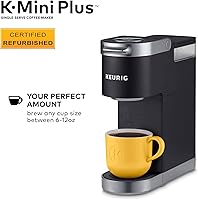 Vista 5 de Keurig K-Mini Plus Cafetera, Certificada Reacondicionada, Negro (Renovada)