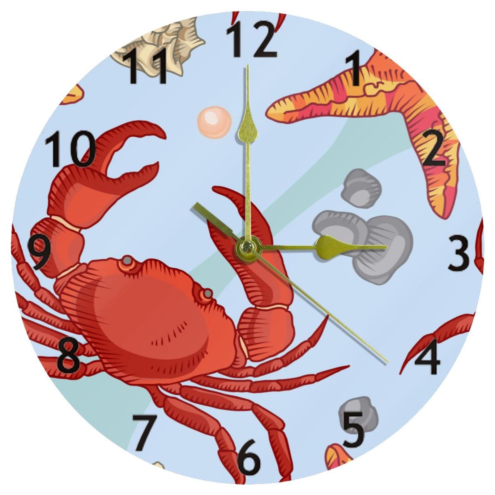 Horloge murale silencieuse à quartz pas de bruit salon