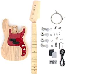 Amazon.com: PB Short Scale Build Your Own Bass Guitar Kit : Musical ...
