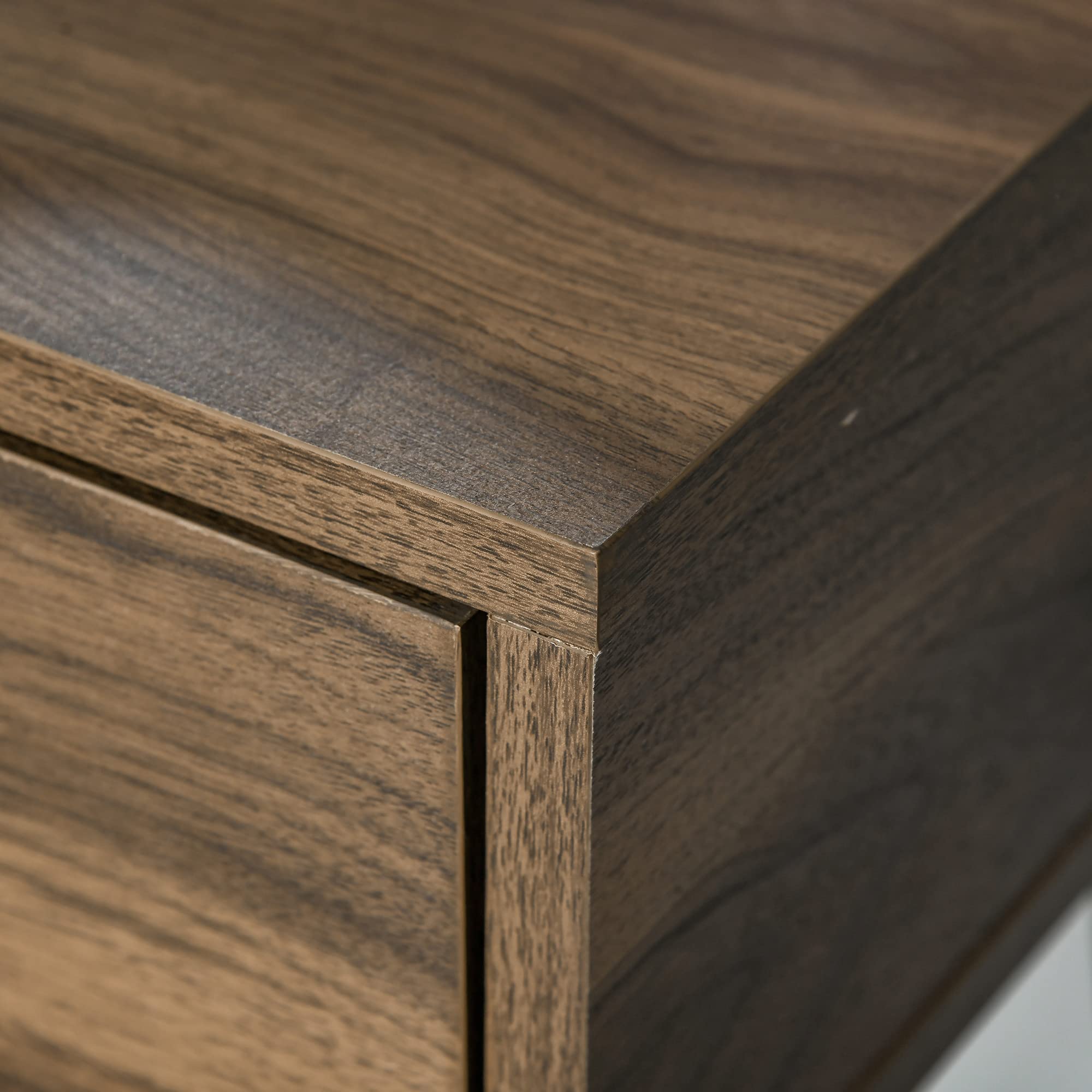 HOMCOM Postazione Trucco in Stile Industriale, Toeletta Trucco in Legno | Con Sgabello e Specchio, Postazione Makeup in Metallo per Camera da Letto