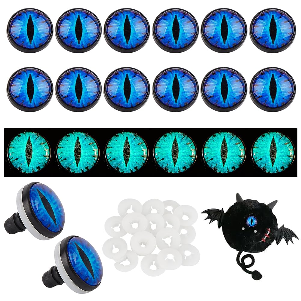 Amazon.com: PH PandaHall 20 Sets Glow in The Dark Safety Eyes