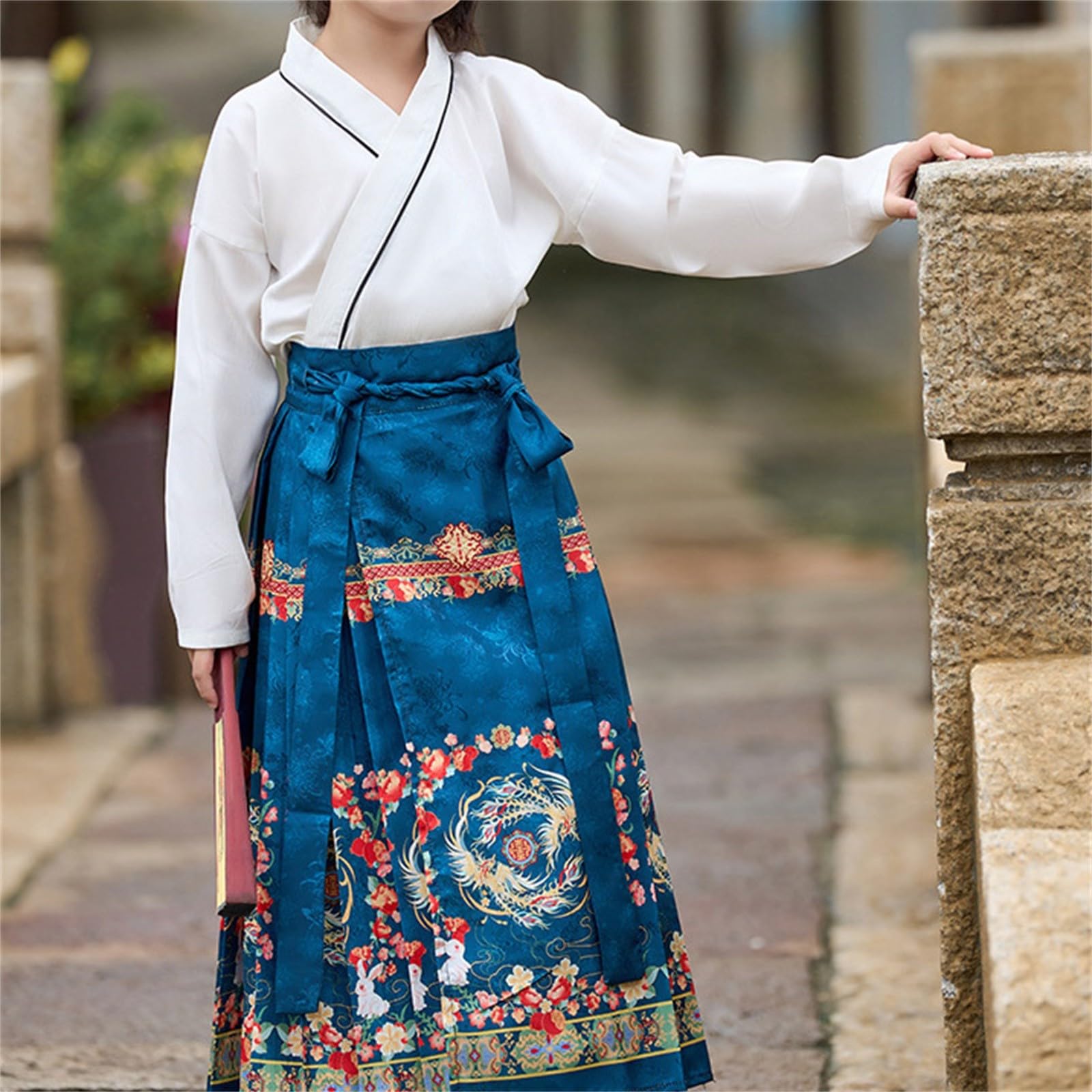 Ropa de bebé niña de 3 a 6 meses, falda de caballo clásica china para niños, traje étnico, dos conjuntos de falda retro de manga larga, ropa de bebé para niña, ropa de otoño