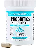 Vista 15 de NatureWise Probióticos 70 mil millones de UFC, 17 cepas + prebióticos orgánicos, apoyo para la salud inmunológica, digestiva e intestinal