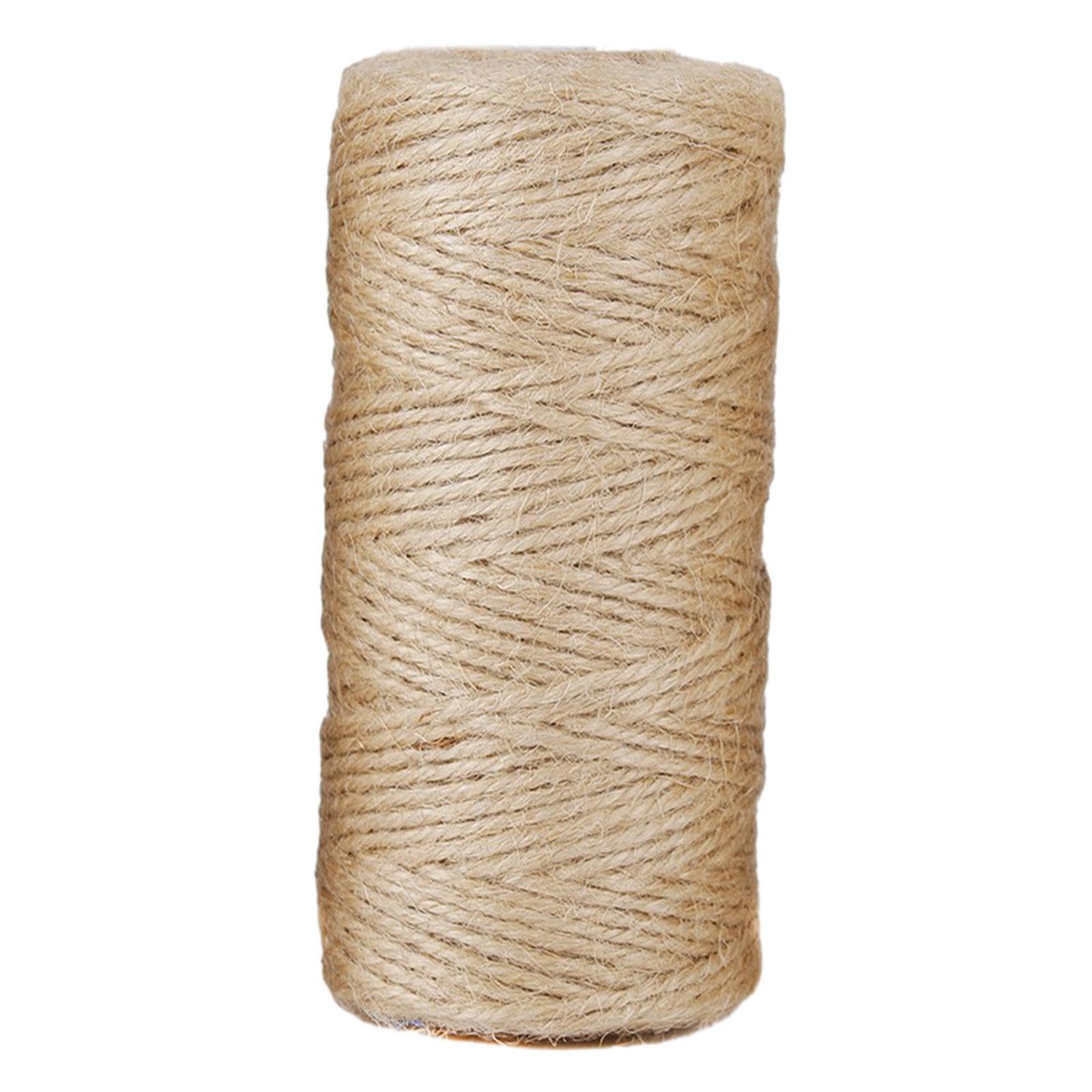 PIXZCSA Jute Twine For Plants And Macrame 2mm Thick Jute Rope For Cat Scratching Posts Providing Ample Length For Various Uses.