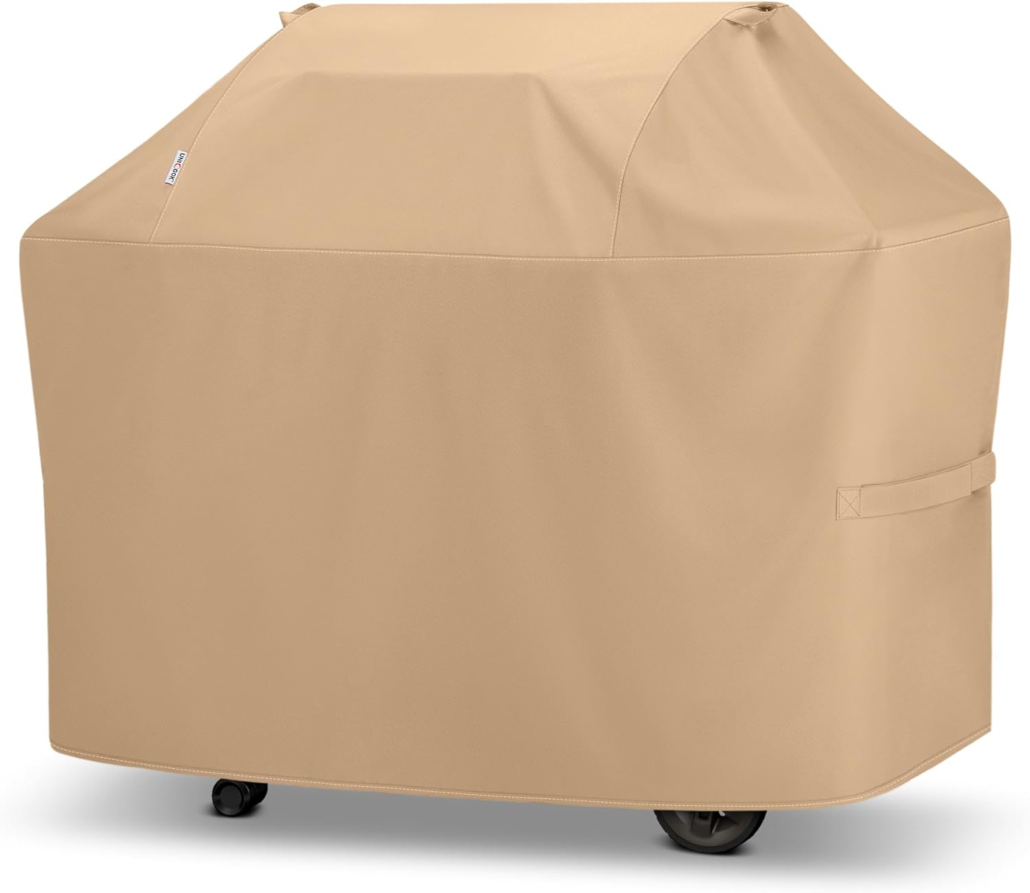 Unicook Grill Cover for Outdoor Grill 55 Inch, Heavy Duty Waterproof BBQ Cover for Outside, Compatible with Weber Char-Broil Nexgrill 3-4 Burner Gas Grills, All Weather Protection, Light Brown