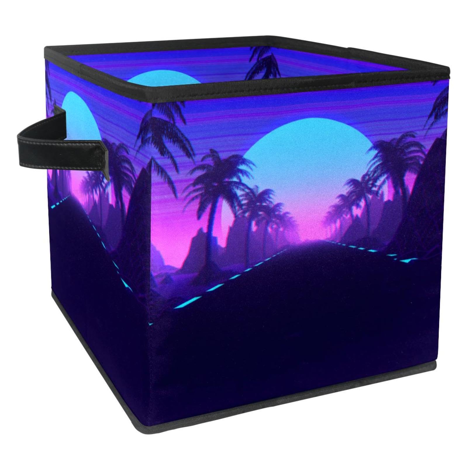 Boîte de rangement pliable en tissu gain de place pour vêtements et livres