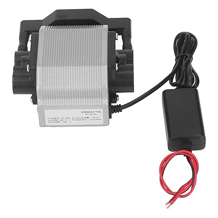 Ubersweet Laser Cutting Air Assist Pump, 16W Low Noise Aluminum Alloy Engraving Machine Air Assist Pump Stable Heat Dissipation Simple Installation for (DC-30A)