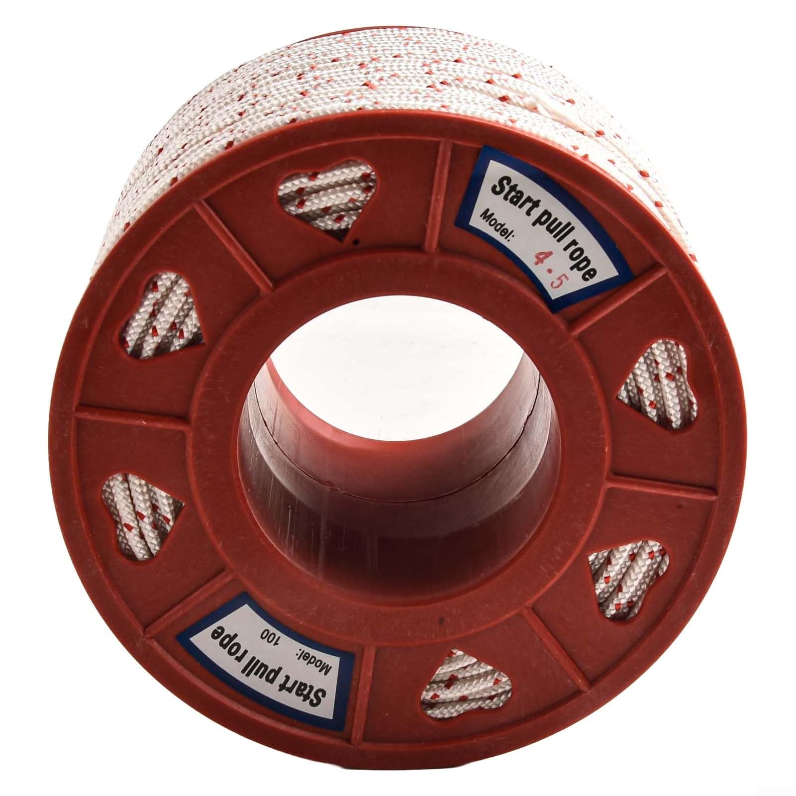 Aplicable a cuerda de arranque fiable para cortadoras de césped, cortasetos para desbrozadoras, sopladores, motosierras, equipos de motor de jardín (4,5 mm x 100 m)