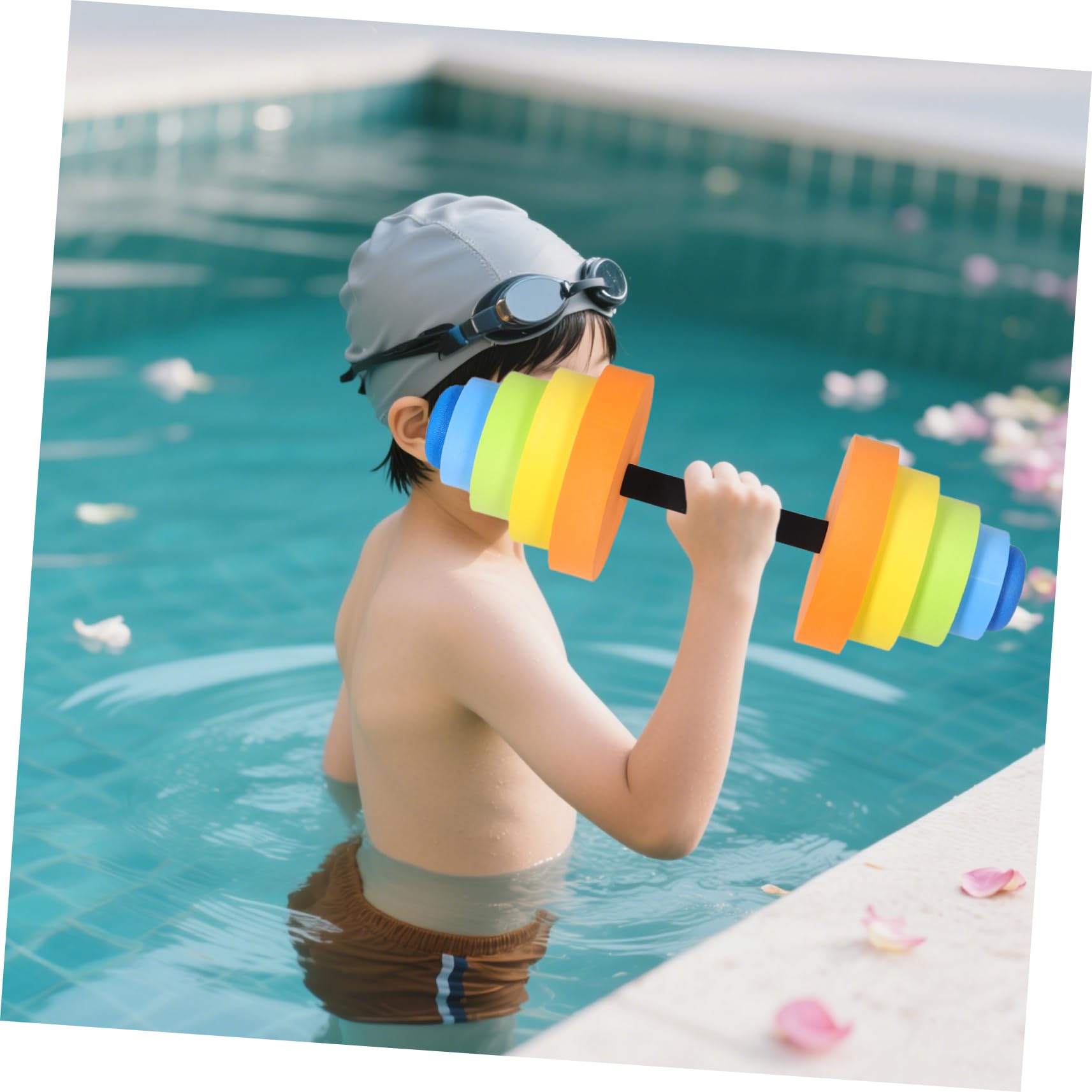 ERINGOGO Manubri Acquatici per Allenamento Nuoto in Eva, 1 Pezzo | Adatti ad Acquagym e Yoga, Uso Unisex per Donne e Uomini, Attrezzatura Multiuso per Routine Fitness