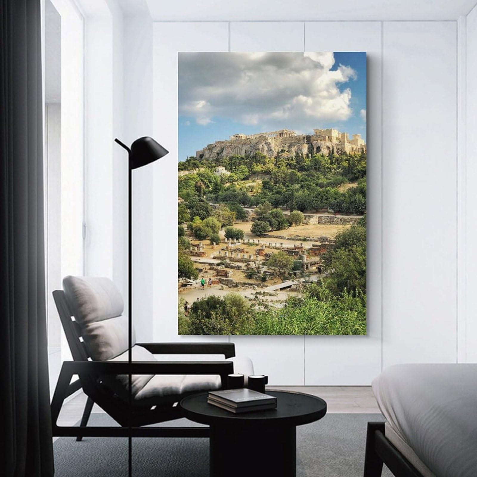 Junmoney Room Decor Wall Art Athens(2), 24x36inch(60x90cm), for Living Room, Lounge Or Sitting Room, Canvas Styling for A Polished Room Look