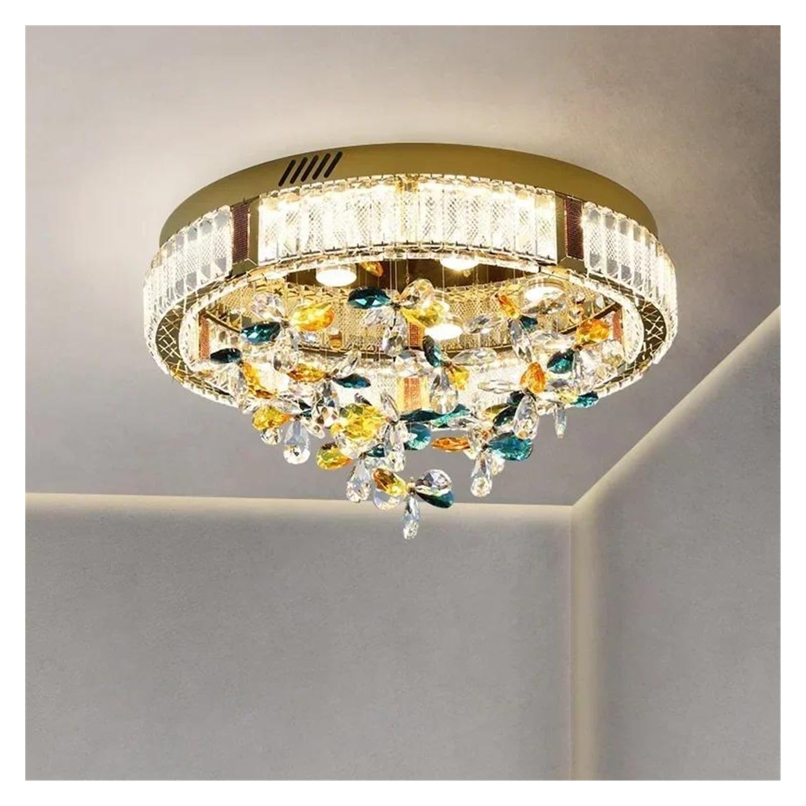 Generico Lampadari di cristallo lusso, lampada da soffitto a LED, lampadari moderni, cucina, soggiorno, sala pranzo, camera letto, arredamento for la casa, illuminazione for interni(Dia50cm)