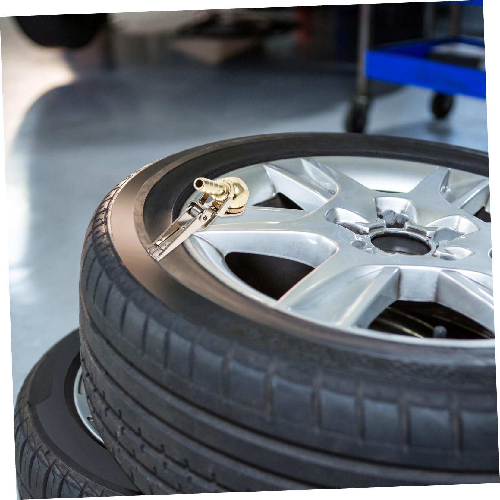 Parliky 2Pcs Locking Tire Air Chuck Compact Inflator Hose Tool for Automotive Use Durable High Hardness Design for Secure Fit for Cars and Emergencies