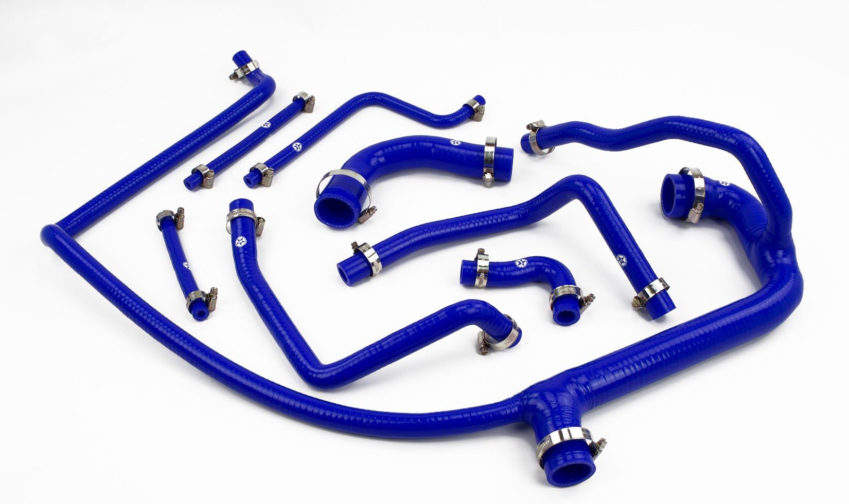 Stoney Racing Silicone Full Coolant Hose Kit with Clamps DEF300-0002B-CK (Blue)