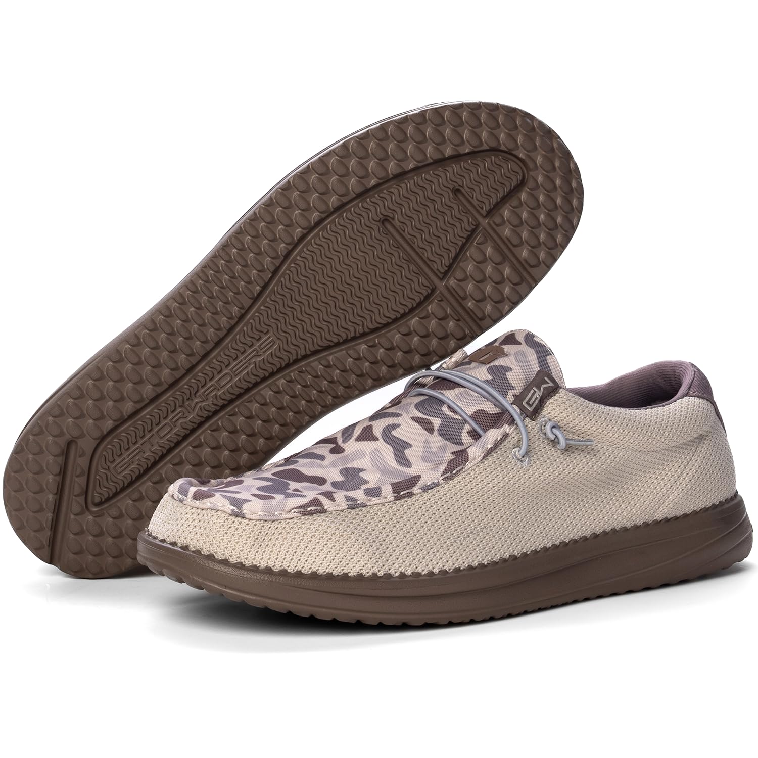 Gator Waders Mens Casual Shoes – Men's Loafers &amp; Slip-Ons Camp Shoes with No-Tie Laces -Arch Support Boat Shoes for Everyday Wear