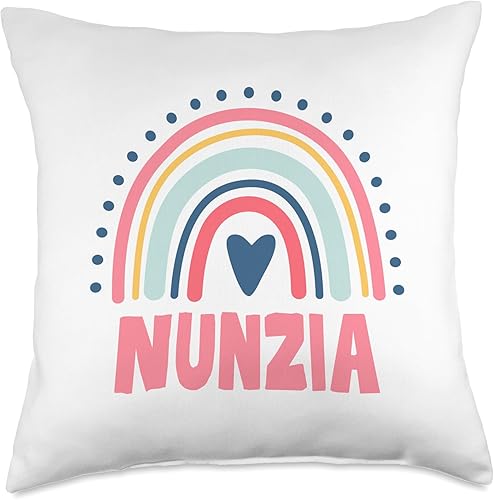 Miniatura 4 de Nunzia Name Custom Woman Myth Legend Pink Birthday Party Throw Pillow, 16x16, Multicolor
