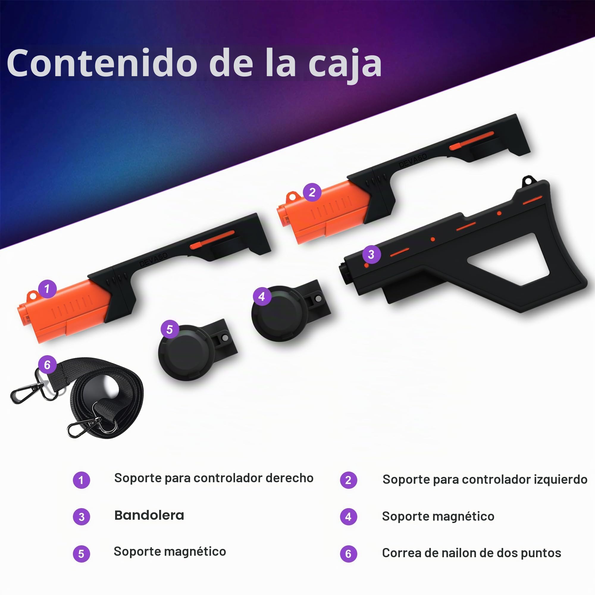 Soporte magnético para controlador de pistola de VR para mango PSVR2, soporte de pistola de liberación rápida para PlayStation VR2, accesorios de juego de disparo