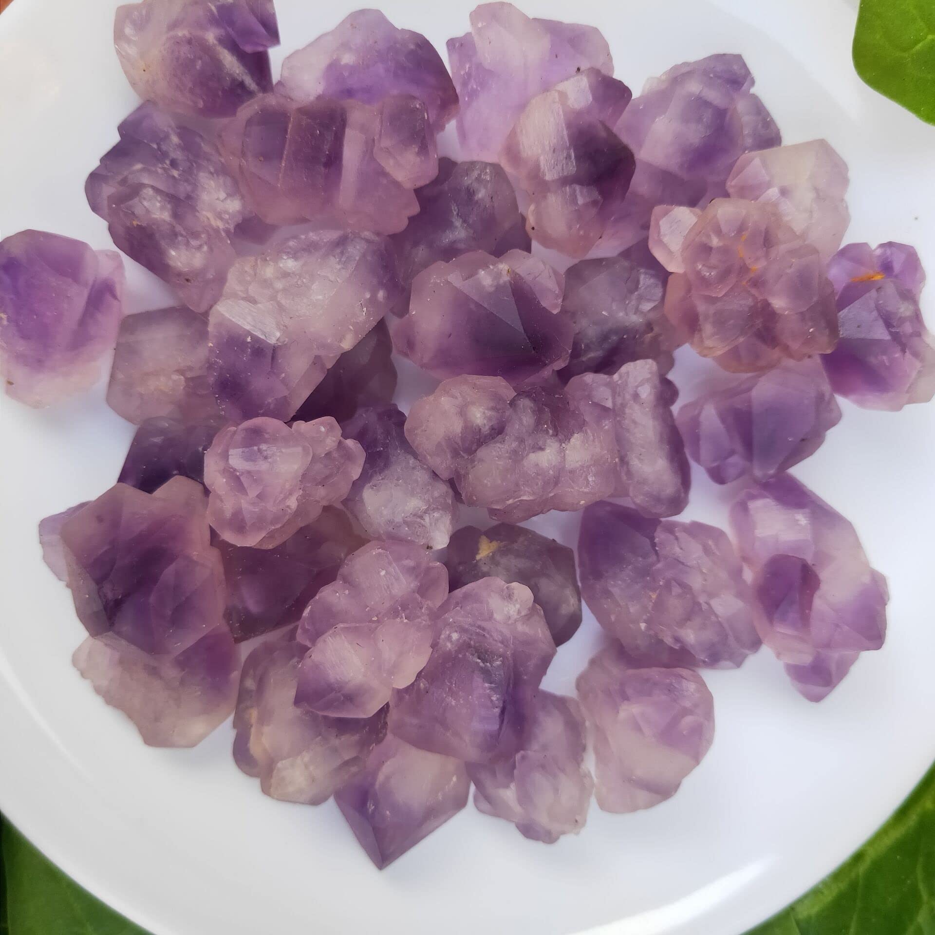 decoración de la habitación Cristales y Piedras Naturales, geoda de Amatista, Bloque de Amatista, Cristales en Bruto, Puntos de Cristal for Regalos for decoración (Size : 100g)
