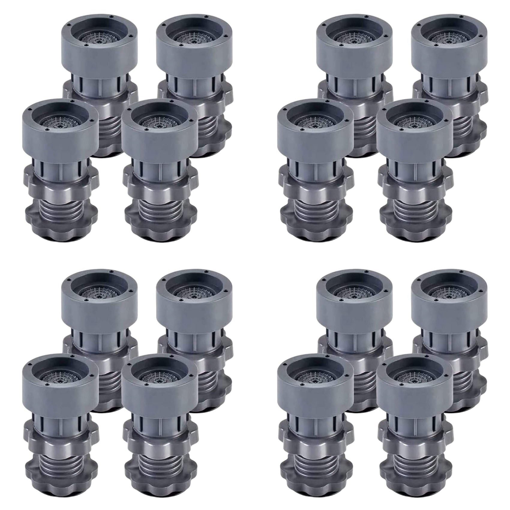 Hndhbfgrt Adjustable Height Washing Machine Support, Anti Vibration Washing Machine Foot Pad, 16PCS
