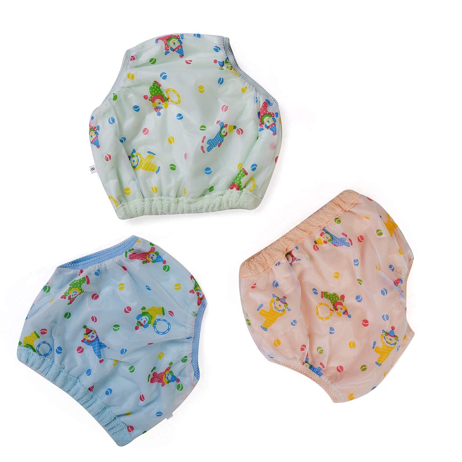 Washable & Reusable Pack of 3 Cotton Fabric Frill Panties/Inner Wear/Bloomer Underwear/Panties for 0-6 Months Baby Girls-image-23