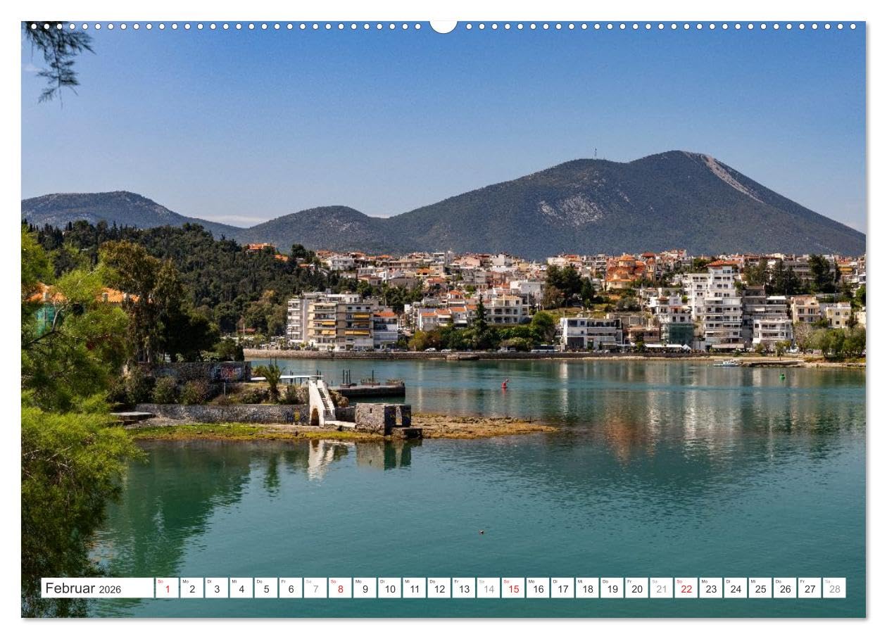 Griechenland - Euböa - Evia (hochwertiger Premium Wandkalender 2026 DIN A2 quer), Kunstdruck in Hochglanz: 12 Monate mit der wunderbaren, aber noch ... griechischen Insel Euböa. (CALVENDO Orte)