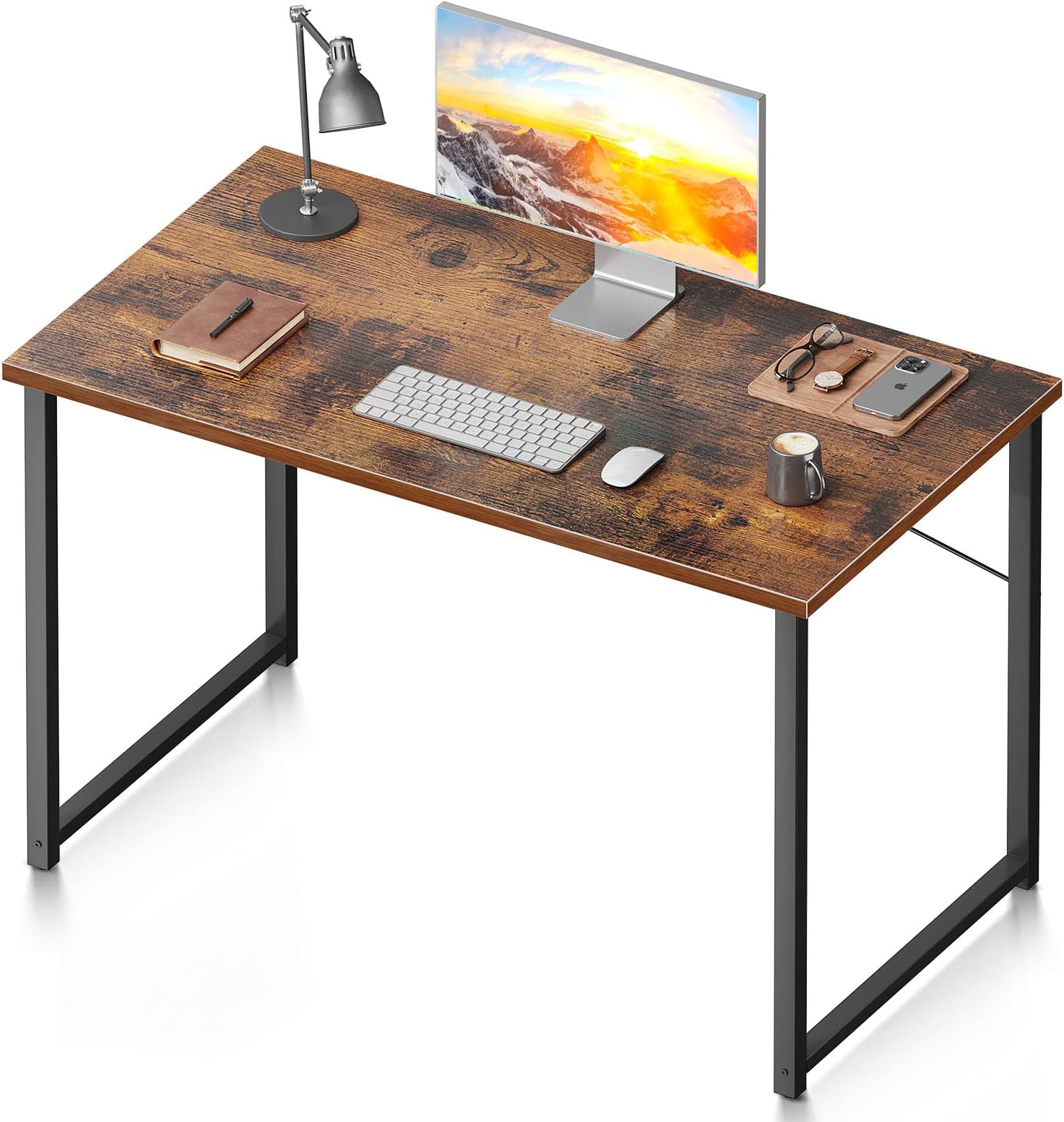 Coleshome40 Inch Computer Desk, Modern Simple Style Desk for Home Office, Study Student Writing Desk, Vintage