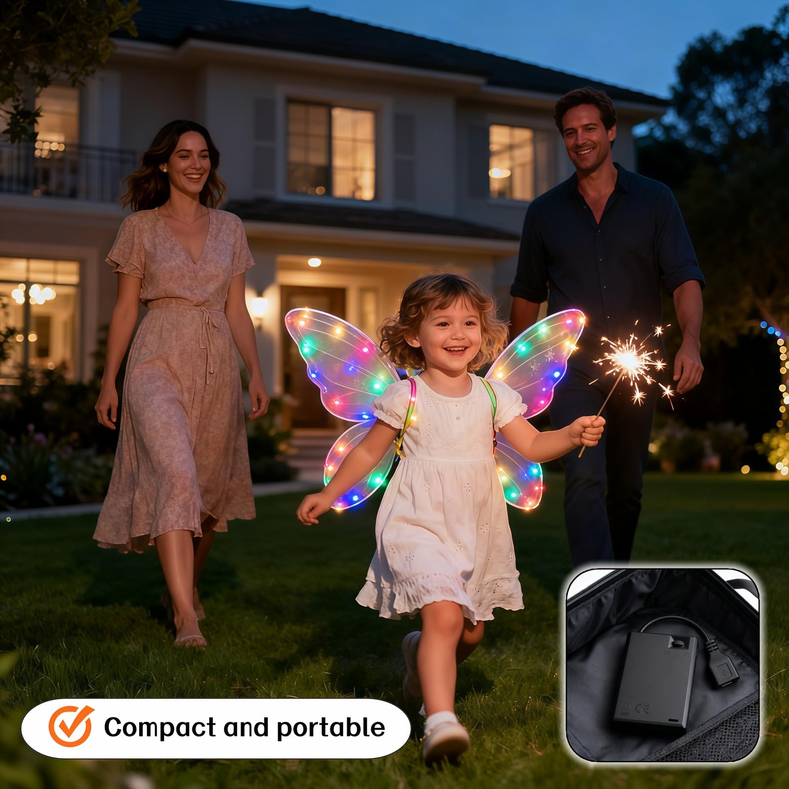 Batteriehalter für 3 AA-Batterien, mit USB-Kabel und Ein-/Ausschalter, 4,5 V-5 V Ausgang, sichere Abdeckung, schwer entflammbares Material, für LED-Streifen, Spielzeug, Motoren und