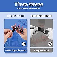 Vista 2 de Férula de dedo de gatillo, férulas de dedo para enderezar y disparar dedos y dedos rotos, soporte de dedo se adapta al índice, medio - dedo anular