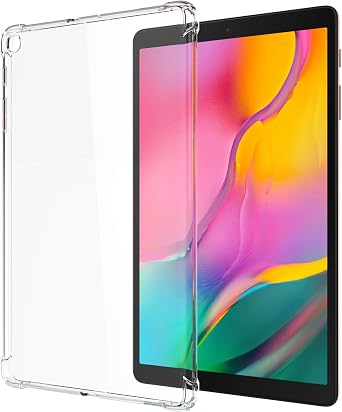 Transparent Case for Samsung Galaxy Tab A 10.1 inch 2019 Model SM-T510 T515 T517 Soft TPU Back Cover Shockproof,Clear,Anti-Scratch