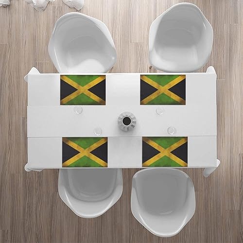 Miniatura 7 de Rectangular Placemats Set of 4, Heat Resistant Old Jamaican Flag Printed Kitchen Dining Table Mats