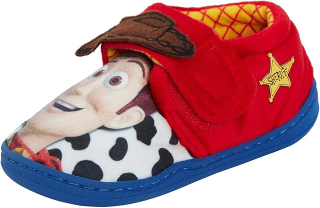 Disney Boys Toy Story Woody Slippers Indoor House Shoes Size