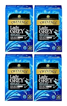 Amazon.co.jp: トワイニング ティーバッグレディグレイ 20P×4個