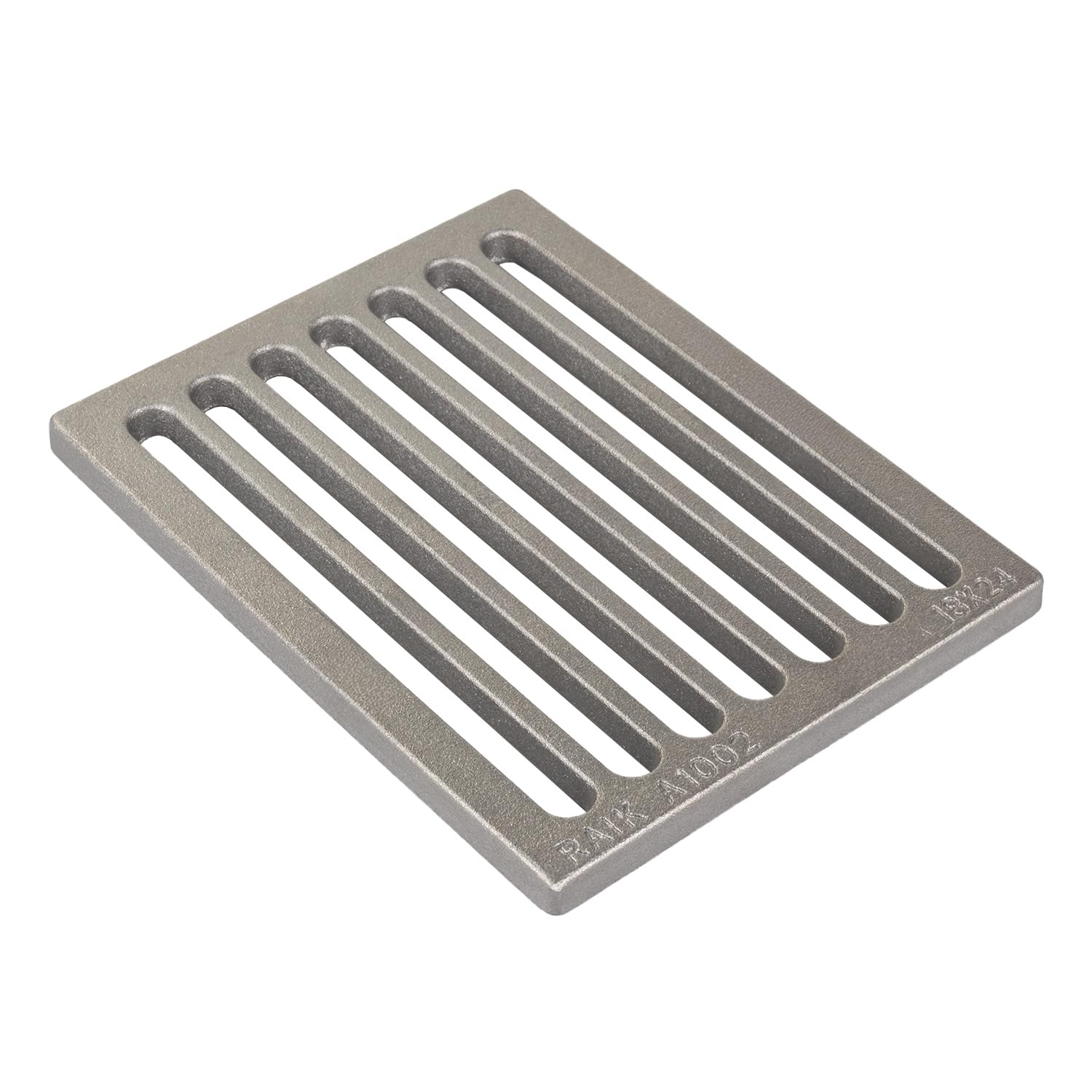 raik Ascherost 24x18cm Gusseisen Kaminofenrost hitzebeständig formstabil rechteckig anthrazit für effiziente Luftzirkulation Robustes Feuerrost für Holzöfen Verschiedene Größen