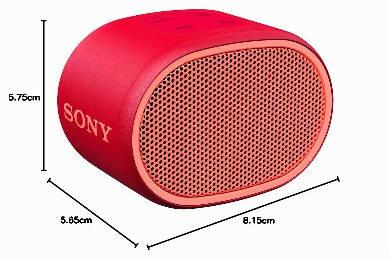 Sony SRS-XB01 Enceinte portable ultra compacte résistante à l'eau - Rouge