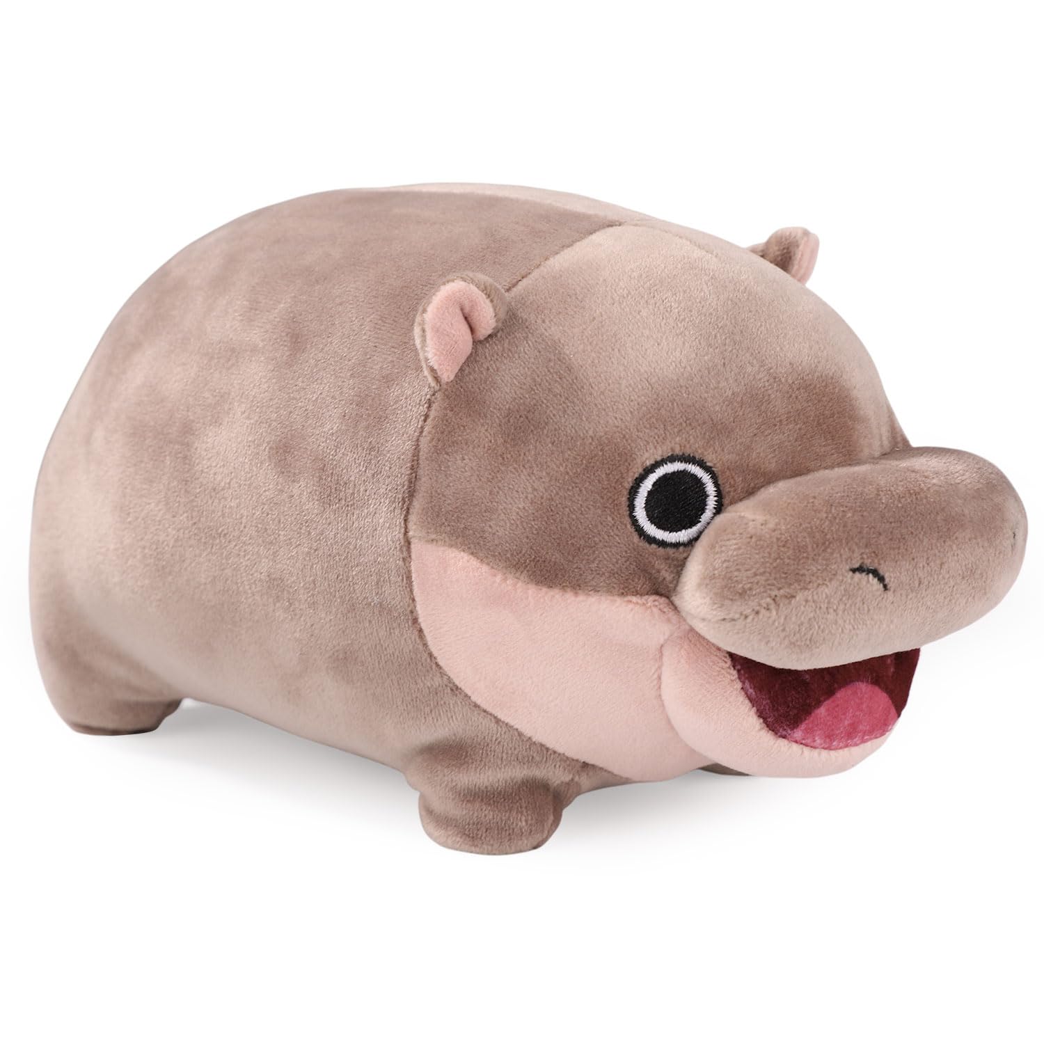 Süßes Zwergnilpferd Plüschtier – Weiches Kuscheltier Für Dekoration & Geschenk (22x12 Cm)