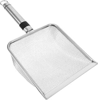 BESPORTBLE Mesh Cat Litter Scoop Non-Stick Deep Sifter Wide Mouth Design for Easy Sifting and Cleaning Cat Litter Cleaner for Home Use