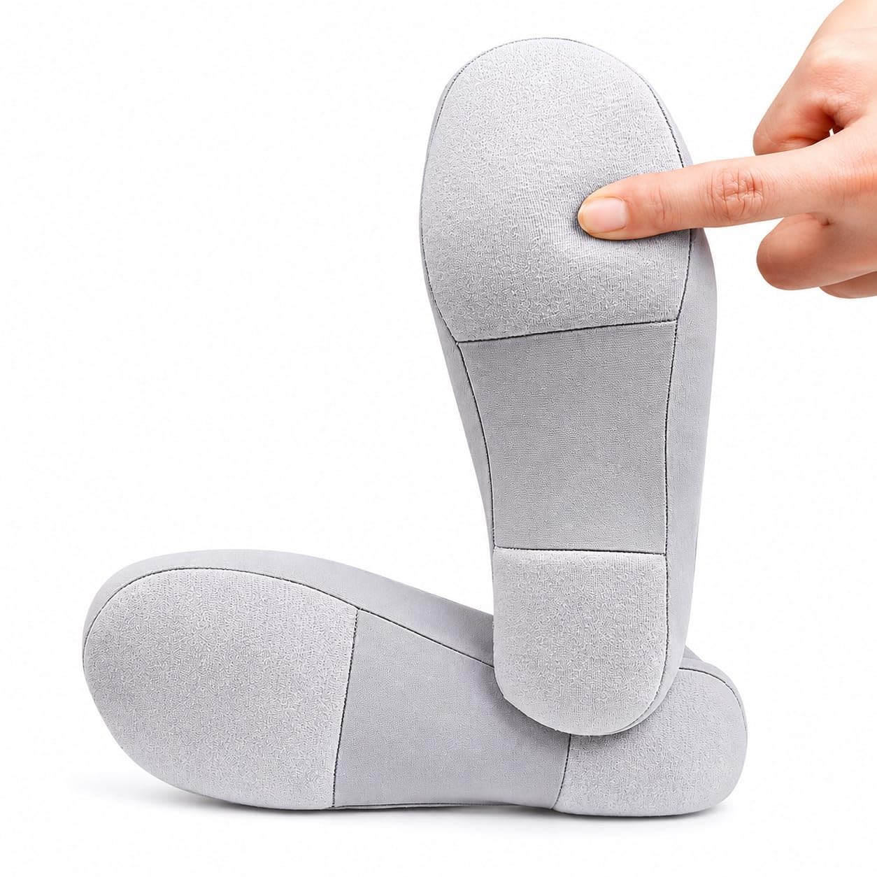 No Show Foam Liner Socks for Women | Ultra Low Cut Invisible Cotton Socks | Anti-Slip Grip Flat Socks | Lightweight & Breathable | Free Size Pair-image-44