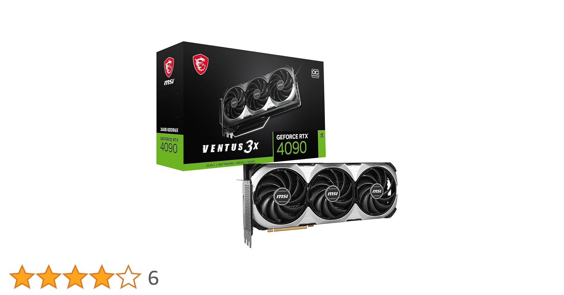 グラフィックボード・グラボ・ビデオカード MSI GeForce RTX 4090 VENTUS 3X E 24G OC Amazon | MSI GeForce RTX 4090 Ventus 3X E 24G OC, V510-271R