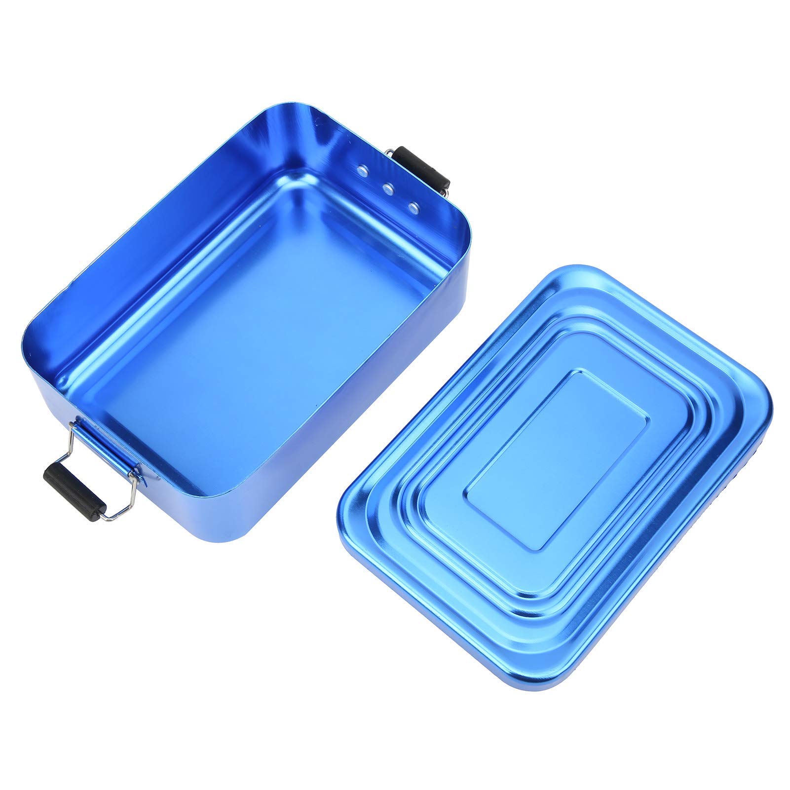 Bento Box Semplice, Scatola da Pranzo in Alluminio con Coperchio a Tenuta Stagna, Bella E Portatile, Adatta per Famiglia, Campeggio, Viaggi, Picnic