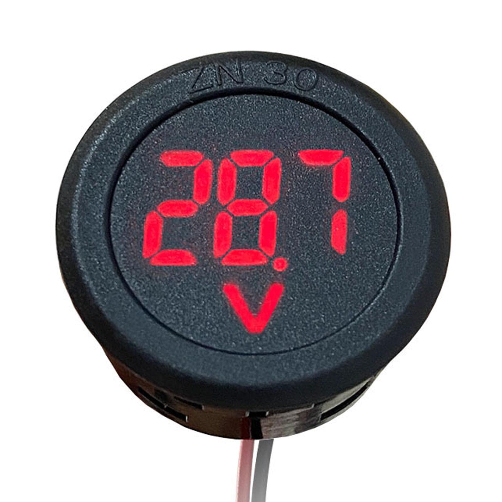 LOOM TREE® Round Two Wire Car Voltmeter Dc 4-100V Fit For Caravan Motorcycle Marine Red | Parts & Accessories | Motorcycle Parts | Body & Frame | Fairings & Body Work-image-46