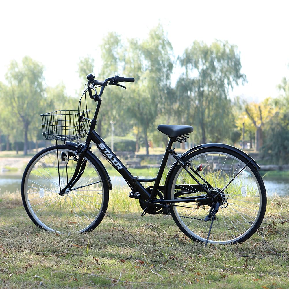 Amazon | 折りたたみシティサイクル 折りたたみ自転車 シマノ製6段変速