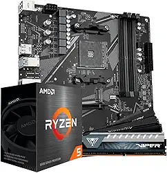 Kit Upgrade AMD Ryzen 5 5600G Placa Mãe B550M DDR4 Memoria RAM 8GB 3200MHz DDR4