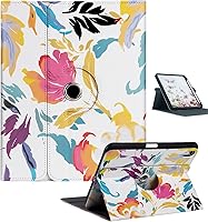 Vista 15 de Funda Giratoria para iPad Air de 6ª/5ª/4ª Generación (2024/2022/2020), Funda para iPad con Soporte para Lápiz - Cubierta de Soporte de Visualización