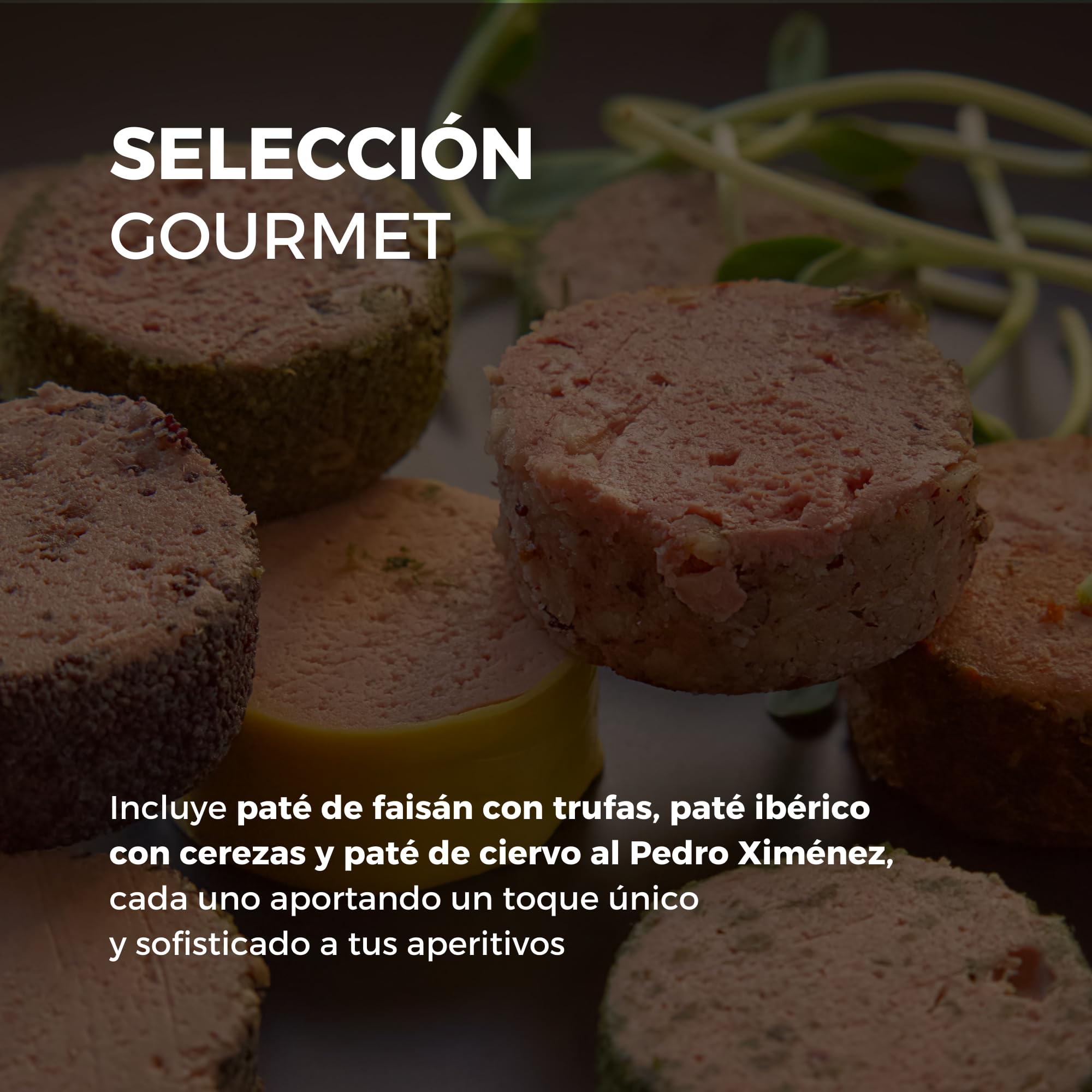 2 unidades - Pack 3 patés cárnicos - La Chinata - faisán con trufas - ibérico con cerezas - ciervo al Pedro Ximénez - surtido gourmet para aperitivos y tapas - sabores auténticos