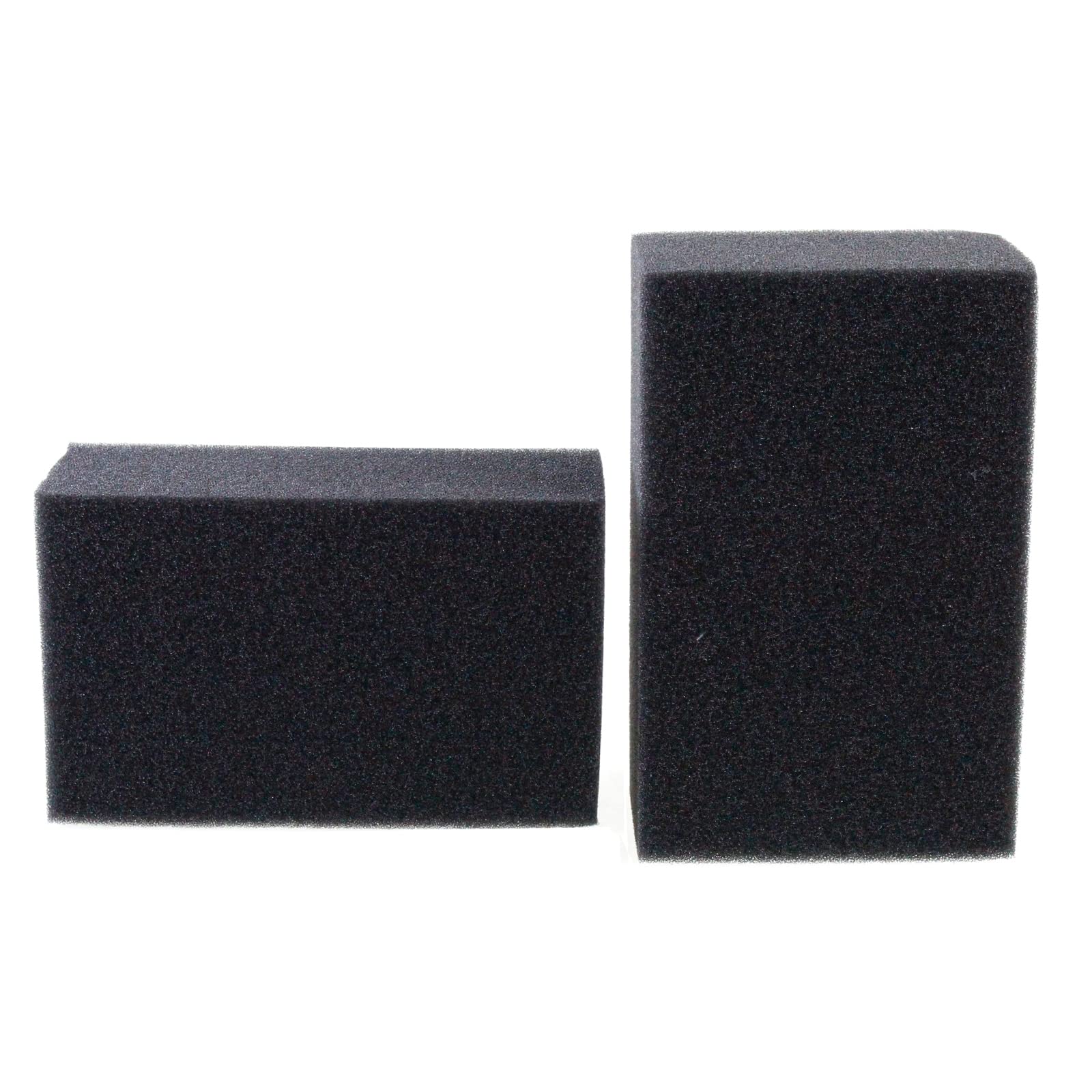 AQUANEAT 2 Pack Aquarium Bio Sponge Filter Media Pad Cut-to-Size Open Cell Foam Sheet for Fish Tank Sump (7.5" x 4.7" x 2.75")