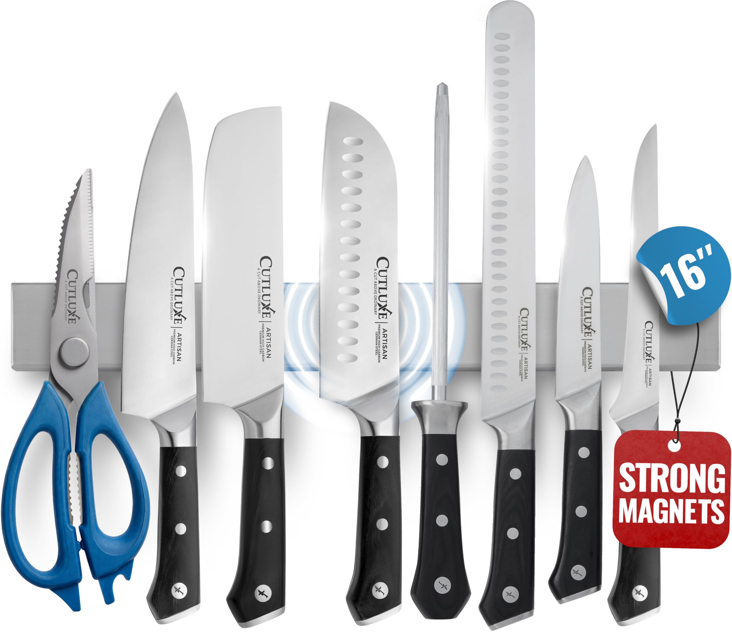 Cutluxe Magnetic Knife Holder for Wall and Fridge (16