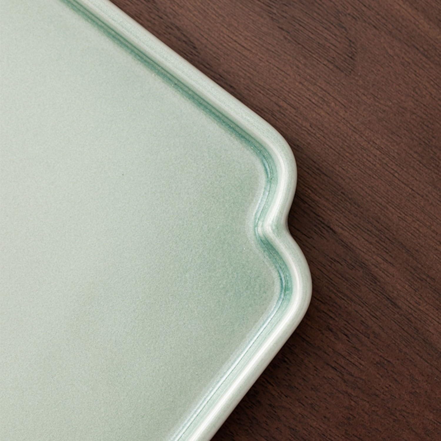 Bandejas Servir Comida Bandeja de té cerámica for el hogar, Bandeja seco una Sola Capa, Mesa pequeña, Simple Moderna Mesa Cama